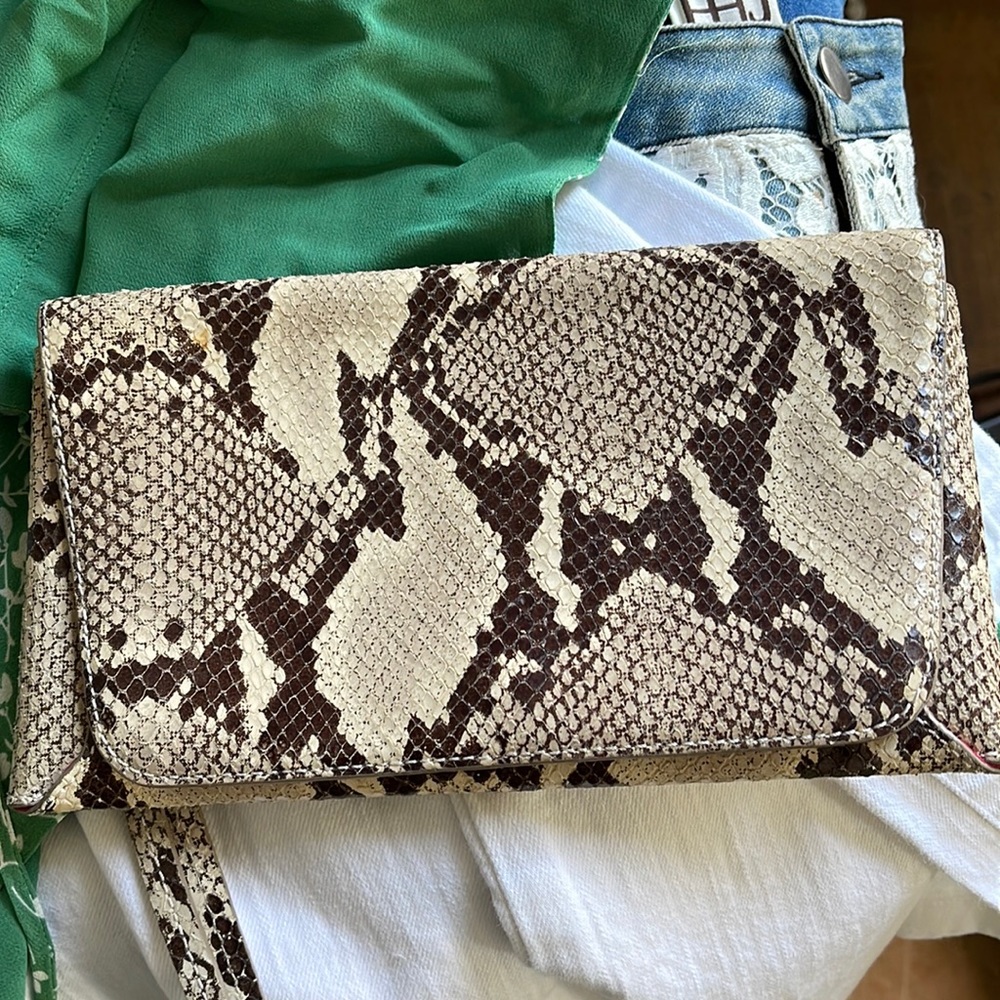 Snake skin purse